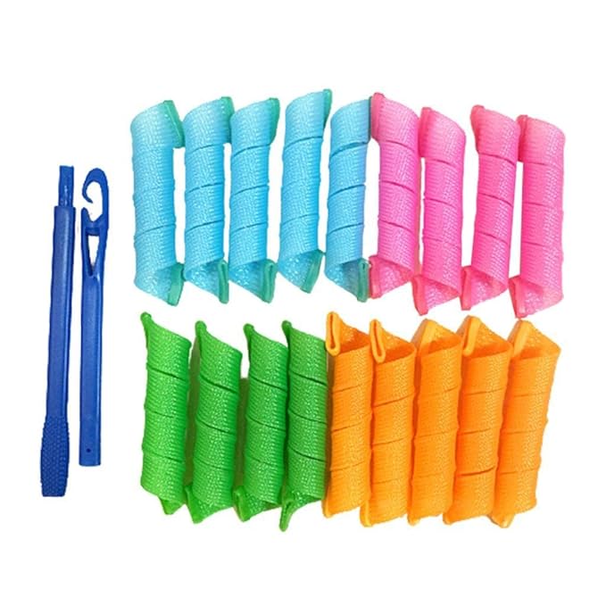 Set 18 bigudiuri, Zola®, spirala, multicolore, 15-25 cm Set 18 bigudiuri, Zola®, spirala, multicolore, 15-25 cm